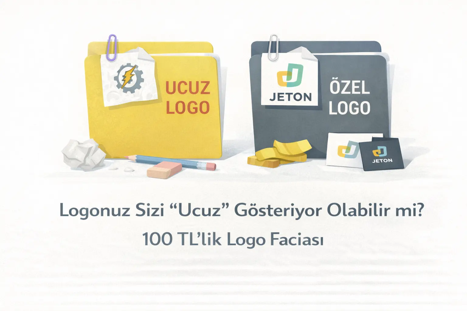 Ucuz Logo Tasarımı Markanızı Nasıl Batırır? | Jeton Dijital - Grafik Tasarım kategorisinde blog yazısı