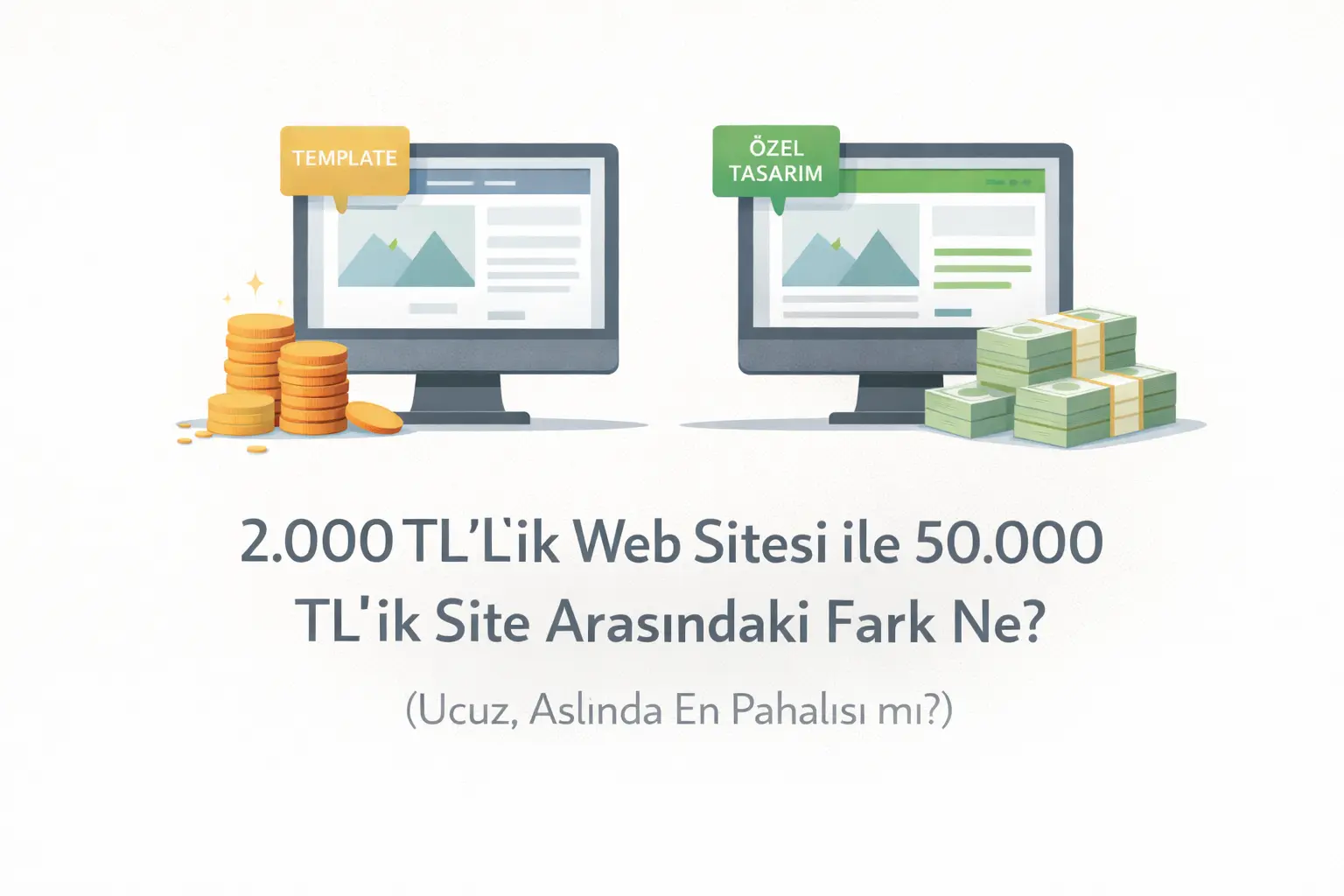 2.000 TL ve 50.000 TL'lik Web Sitesi Farkları - Web Tasarım kategorisinde blog yazısı