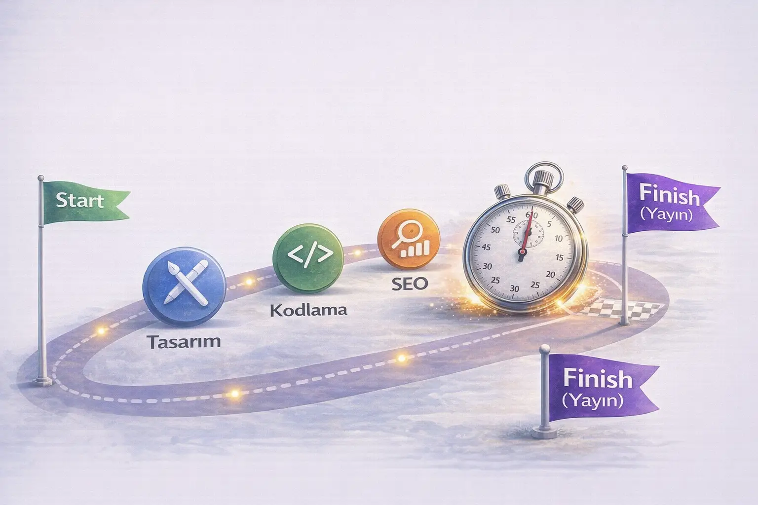 Web Sitesi Yaptırmak Ne Kadar Sürer? (Gerçekçi Süreler) - Web Tasarım blog yazısı